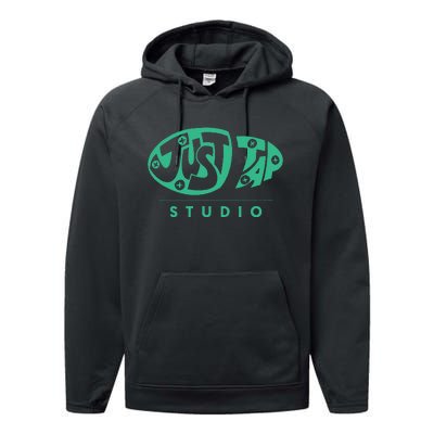 Just Tap Studio Wear Performance Fleece Hoodie