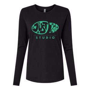 Just Tap Studio Wear Womens Cotton Relaxed Long Sleeve T-Shirt