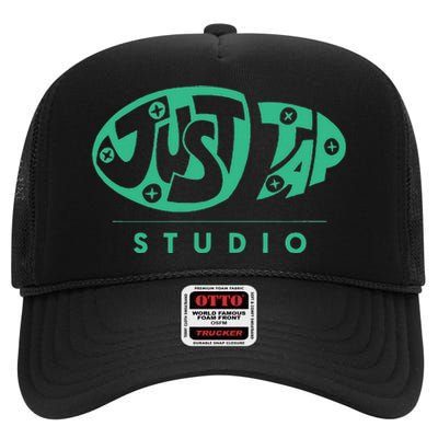 Just Tap Studio Wear High Crown Mesh Back Trucker Hat