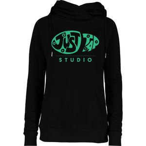 Just Tap Studio Wear Womens Funnel Neck Pullover Hood