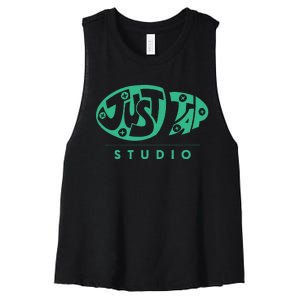 Just Tap Studio Wear Women's Racerback Cropped Tank