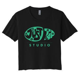 Just Tap Studio Wear Women's Crop Top Tee