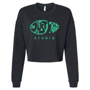 Just Tap Studio Wear Cropped Pullover Crew