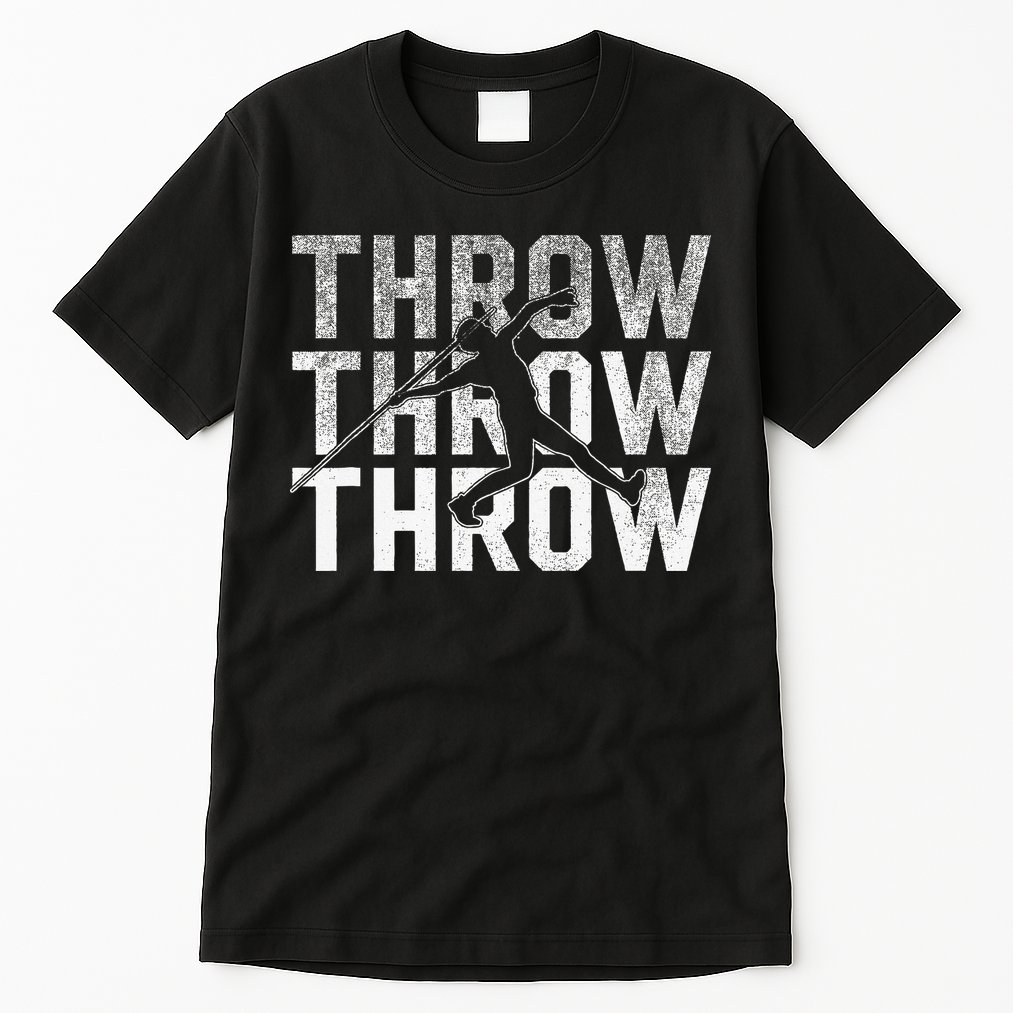 Javelin Throw Sports Thrower Athlete Track Tall T-Shirt