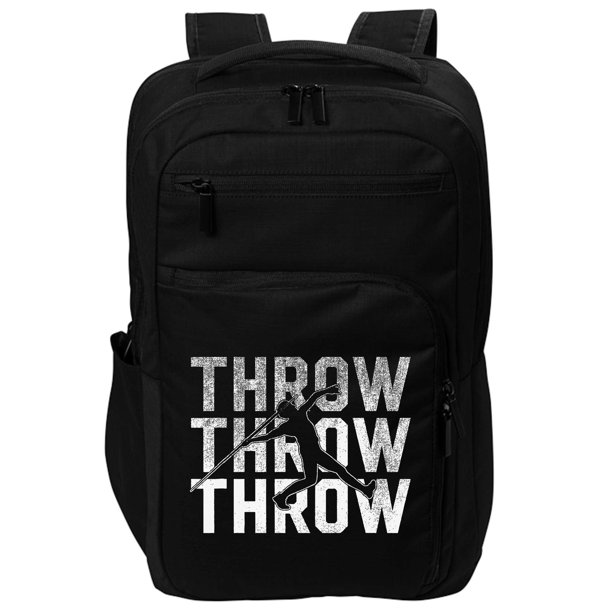 Javelin Throw Sports Thrower Athlete Track Impact Tech Backpack
