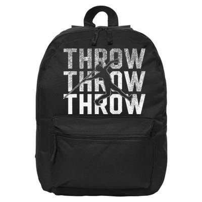 Javelin Throw Sports Thrower Athlete Track 16 in Basic Backpack