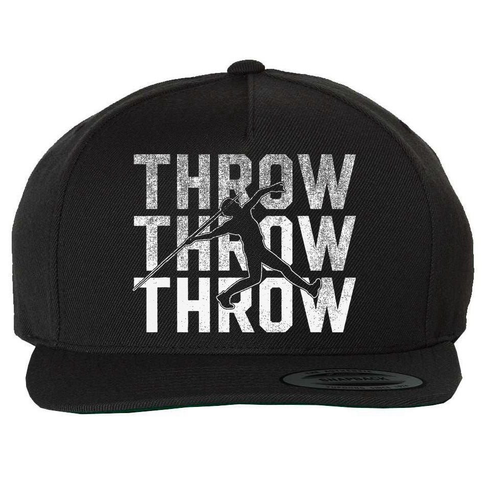 Javelin Throw Sports Thrower Athlete Track Wool Snapback Cap