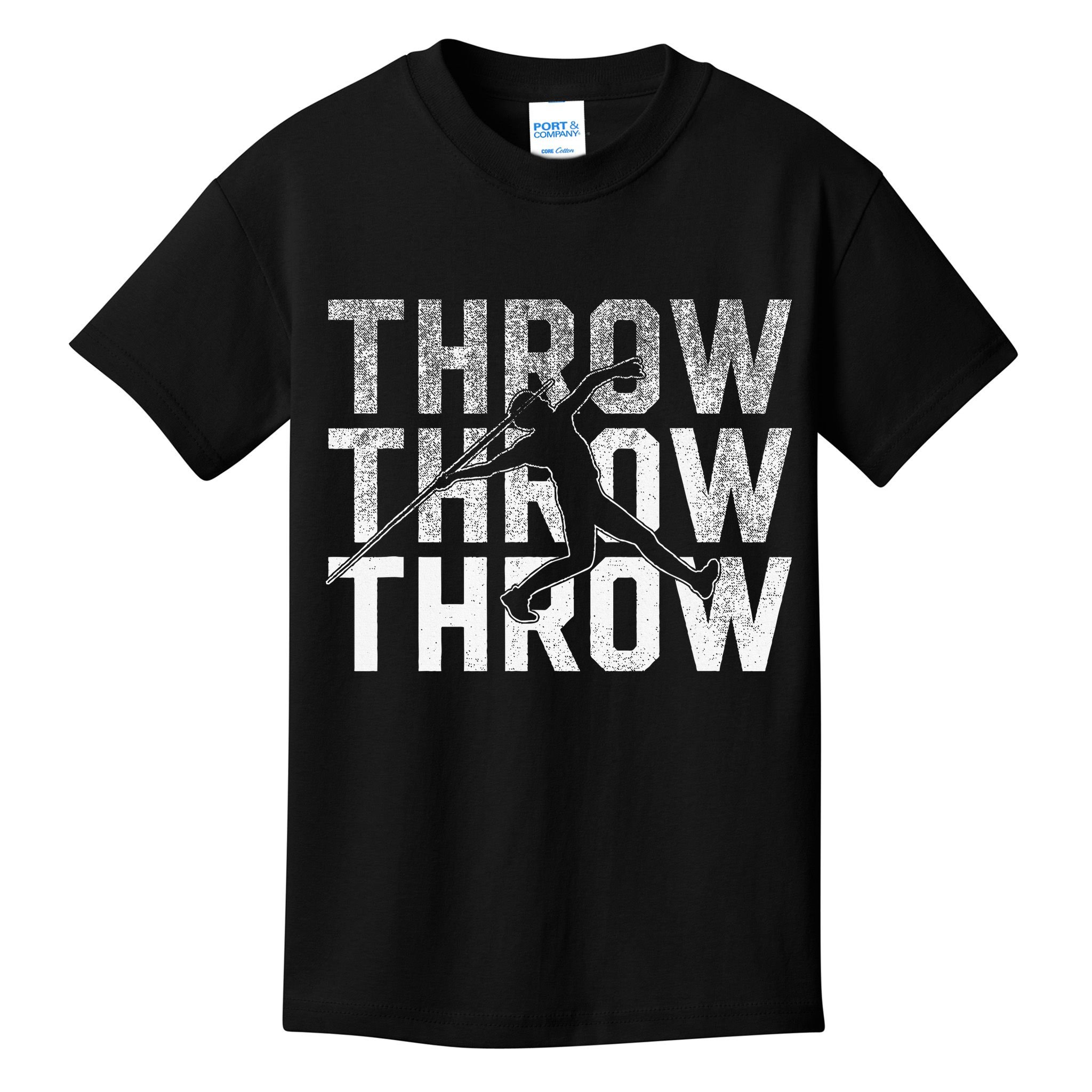 Javelin Throw Sports Thrower Athlete Track Kids T-Shirt