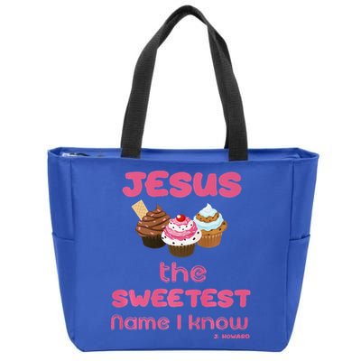 Jesus The Sweetest Name I Know Zip Tote Bag