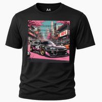 Jdm Tokyo Skyline Retro Japanese Race Car Drift Tuning Gift Cooling Performance Crew T-Shirt