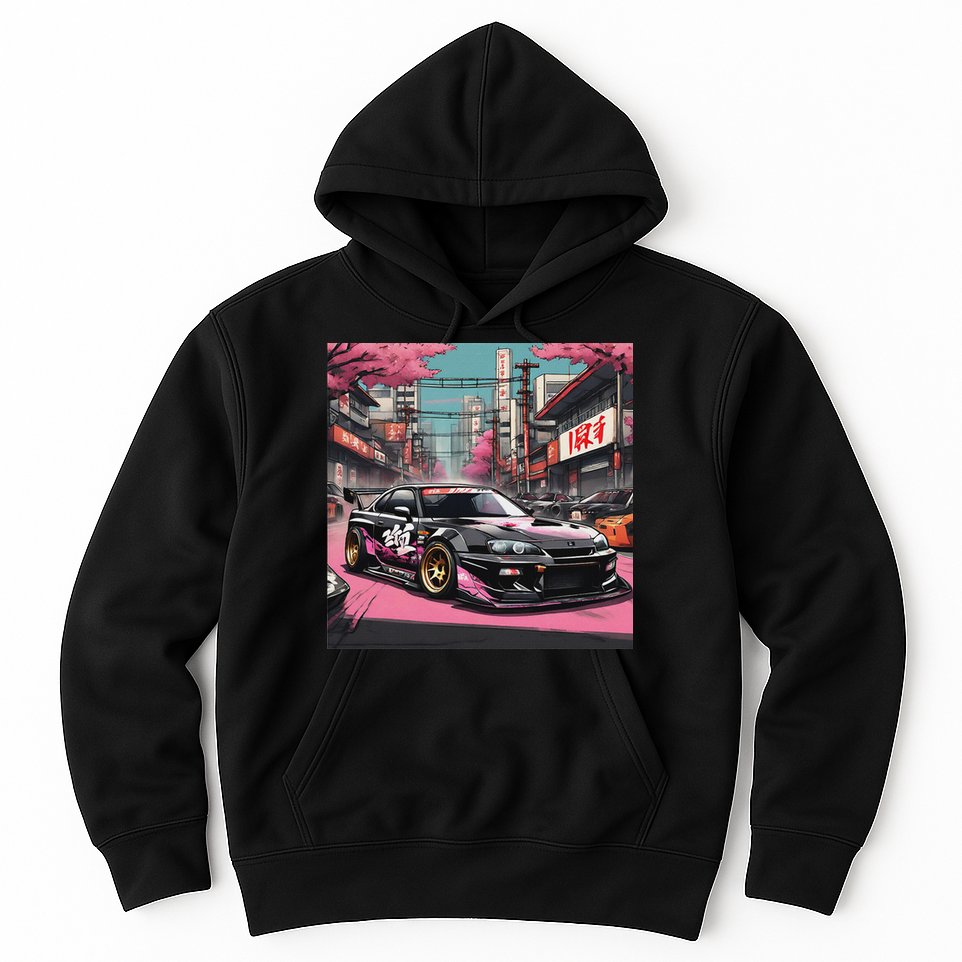 Jdm Tokyo Skyline Retro Japanese Race Car Drift Tuning Gift Hoodie