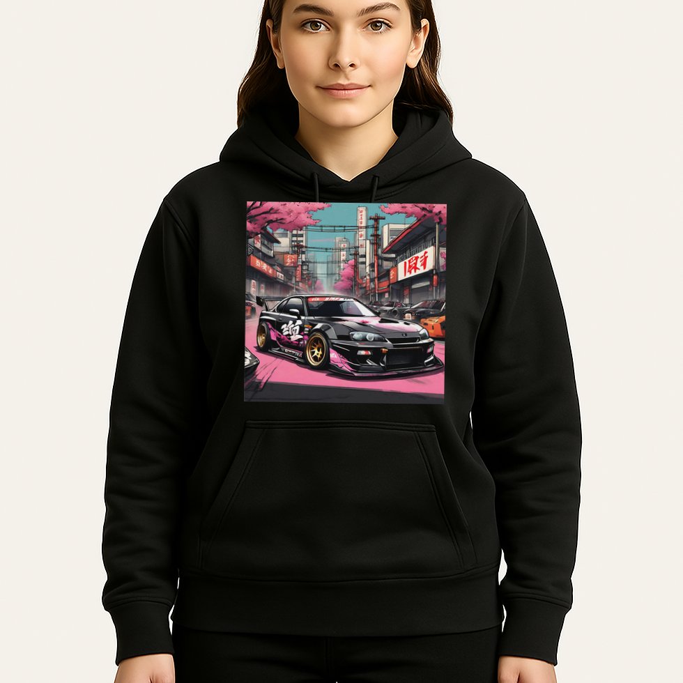 Jdm Tokyo Skyline Retro Japanese Race Car Drift Tuning Gift Hoodie