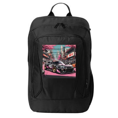 Jdm Tokyo Skyline Retro Japanese Race Car Drift Tuning Gift City Backpack