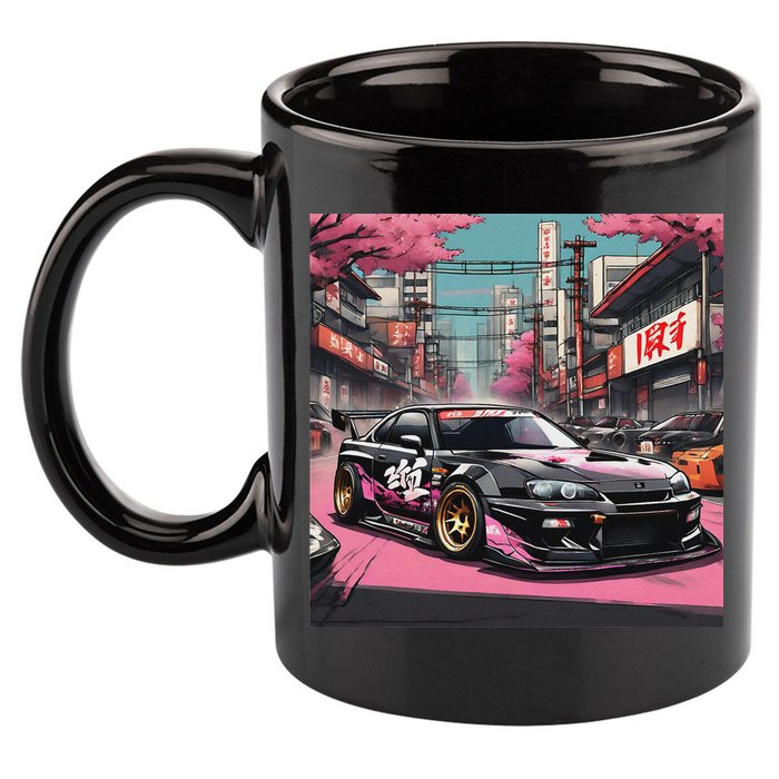 Jdm Tokyo Skyline Retro Japanese Race Car Drift Tuning Gift 11oz C Handle Ceramic Mug