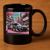 Jdm Tokyo Skyline Retro Japanese Race Car Drift Tuning Gift 11oz C Handle Ceramic Mug
