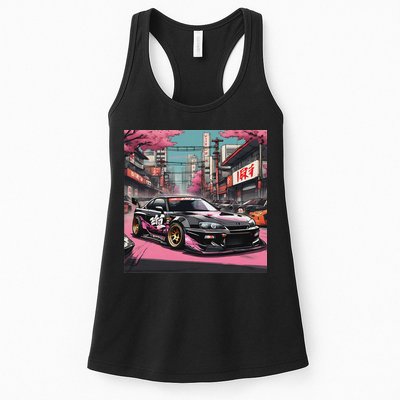 Jdm Tokyo Skyline Retro Japanese Race Car Drift Tuning Gift Womens Tank Top
