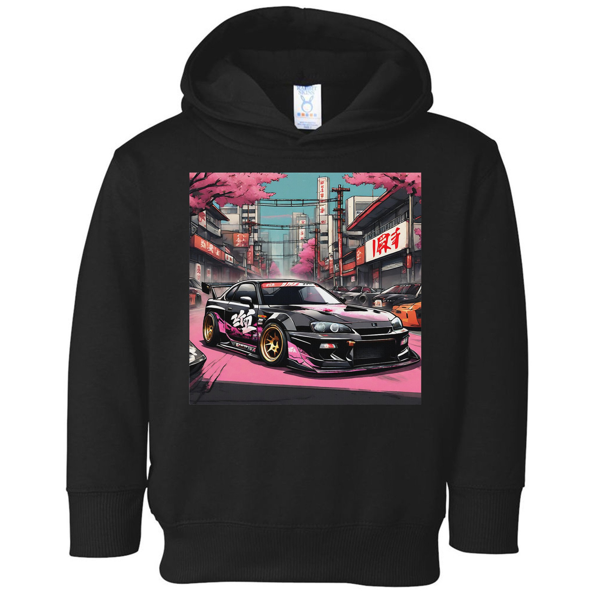 Jdm Tokyo Skyline Retro Japanese Race Car Drift Tuning Gift Toddler Hoodie