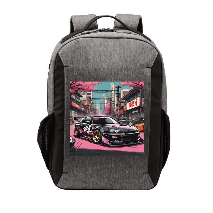 Jdm Tokyo Skyline Retro Japanese Race Car Drift Tuning Gift Vector Backpack