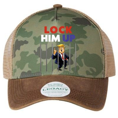 Jail Trump Shirt Lock Him Up Anti Trump Legacy Tie Dye Trucker Hat