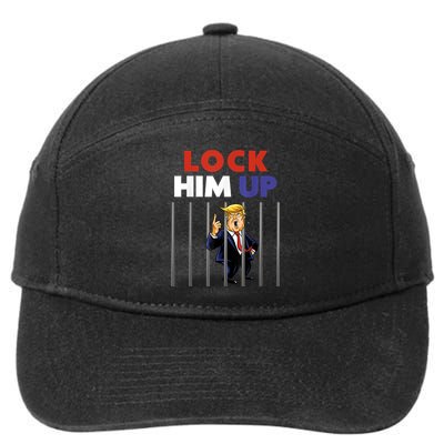 Jail Trump Shirt Lock Him Up Anti Trump 7-Panel Snapback Hat