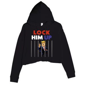 Jail Trump Shirt Lock Him Up Anti Trump Crop Fleece Hoodie