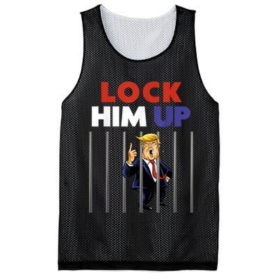 Jail Trump Shirt Lock Him Up Anti Trump Mesh Reversible Basketball Jersey Tank