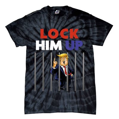 Jail Trump Shirt Lock Him Up Anti Trump Tie-Dye T-Shirt