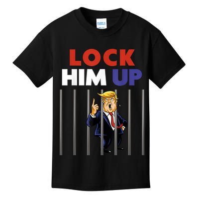 Jail Trump Shirt Lock Him Up Anti Trump Kids T-Shirt