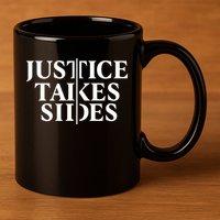 Justice Takes Sides 11oz C Handle Ceramic Mug