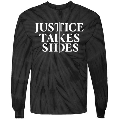 Justice Takes Sides Tie-Dye Long Sleeve Shirt