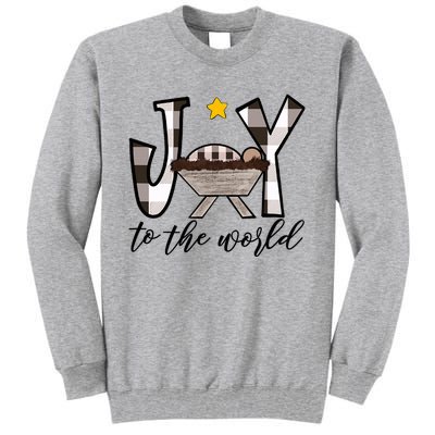 Joy To The World Baby Jesus In The Manger Tall Sweatshirt