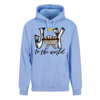 Joy To The World Baby Jesus In The Manger Unisex Surf Hoodie