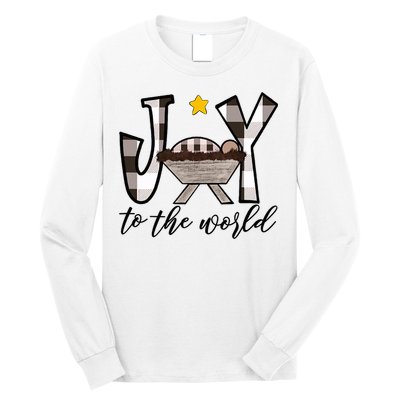 Joy To The World Baby Jesus In The Manger Long Sleeve Shirt
