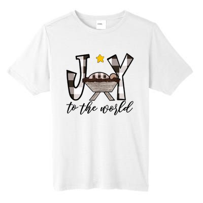 Joy To The World Baby Jesus In The Manger Tall Fusion ChromaSoft Performance T-Shirt