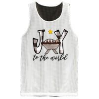 Joy To The World Baby Jesus In The Manger Mesh Reversible Basketball Jersey Tank