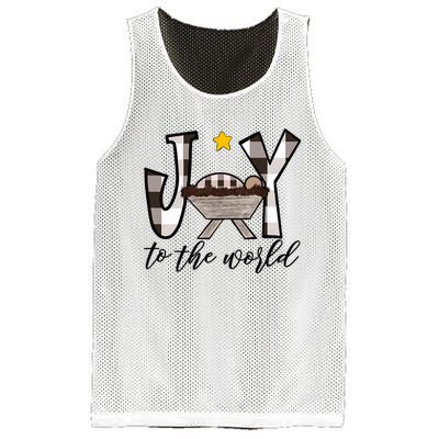 Joy To The World Baby Jesus In The Manger Mesh Reversible Basketball Jersey Tank