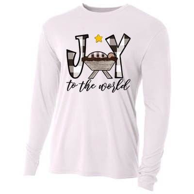 Joy To The World Baby Jesus In The Manger Cooling Performance Long Sleeve Crew