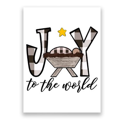 Joy To The World Baby Jesus In The Manger Poster