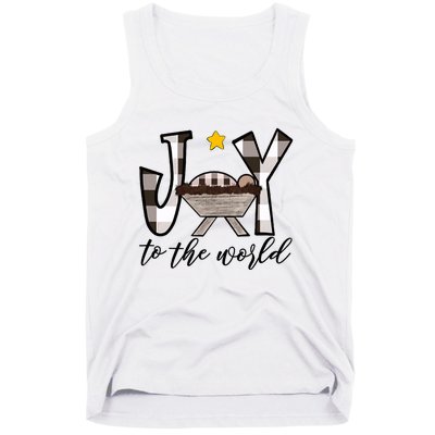 Joy To The World Baby Jesus In The Manger Tank Top