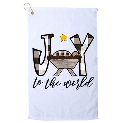 Joy To The World Baby Jesus In The Manger Golf Towel