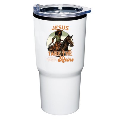 Jesus Take The Reins Christian Black Cowgirl Western Tumbler