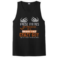 Joke These Titties Are Protected By A Smokin Hot Crazy Guy PosiCharge Competitor Tank