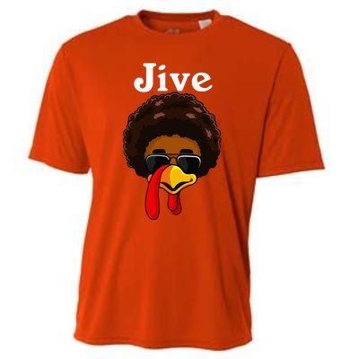 Jive Thanksgiving Turkey Day Funny Family Costume Cooling Performance Crew T-Shirt