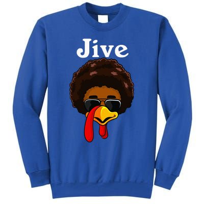 Jive Thanksgiving Turkey Day Funny Family Costume Tall Sweatshirt