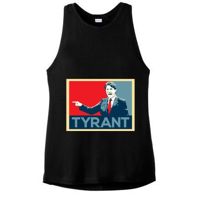 Justin Trudeau Tyrant Ladies PosiCharge Tri-Blend Wicking Tank