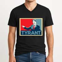 Justin Trudeau Tyrant V-Neck T-Shirt