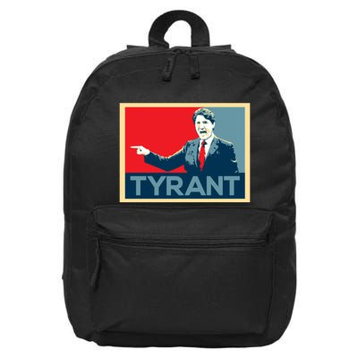 Justin Trudeau Tyrant 16 in Basic Backpack