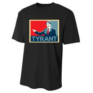 Justin Trudeau Tyrant Performance Sprint T-Shirt