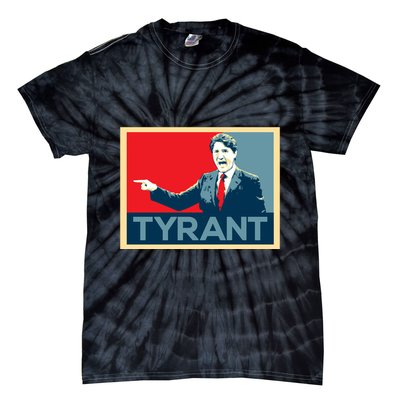 Justin Trudeau Tyrant Tie-Dye T-Shirt