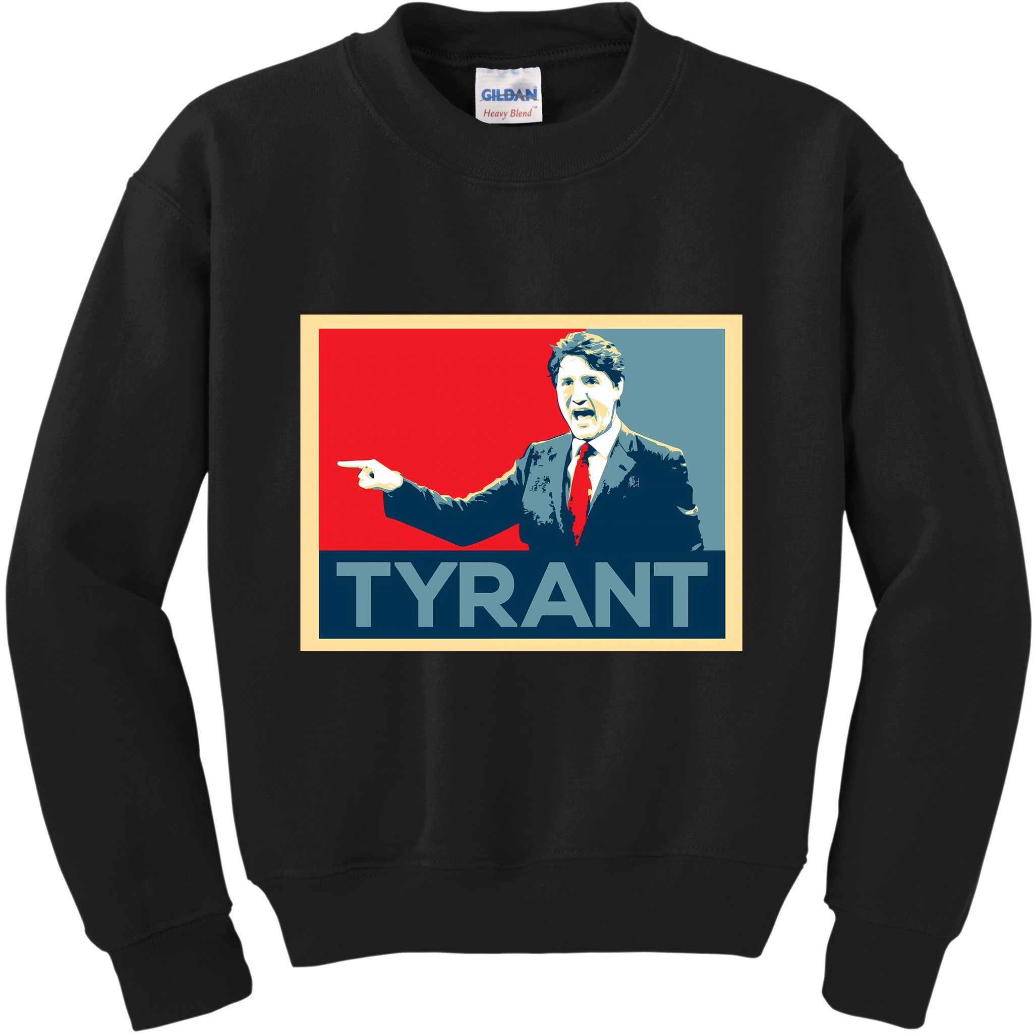 Justin Trudeau Tyrant Kids Sweatshirt